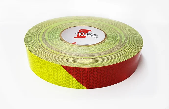 ORAFOL V98 Pre-fabricated chevron Red/Lime