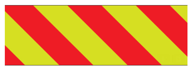 ORAFOL V98 Pre-fabricated chevron Red/Lime