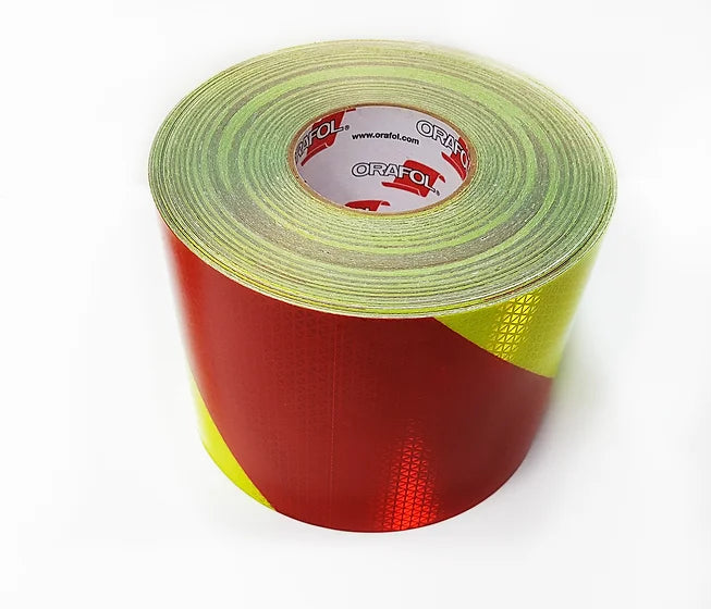 ORAFOL V98 Pre-fabricated chevron Red/Lime