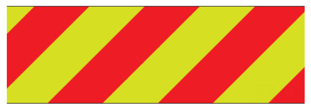 ORAFOL V98 Pre-fabricated chevron Red/Lime